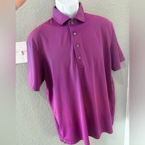 Greyson Magenta Polo Shirt Classic Short Sleeve